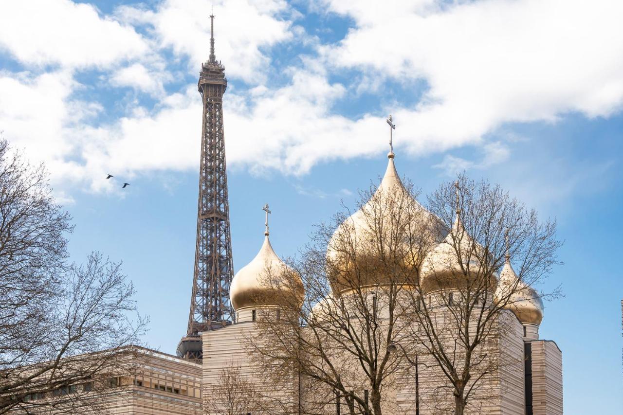 Paris Eiffel Apartment Luaran gambar